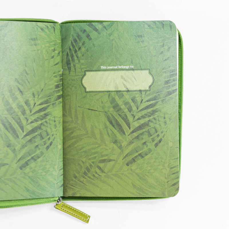 Journal - Green & Gold Palm Frond