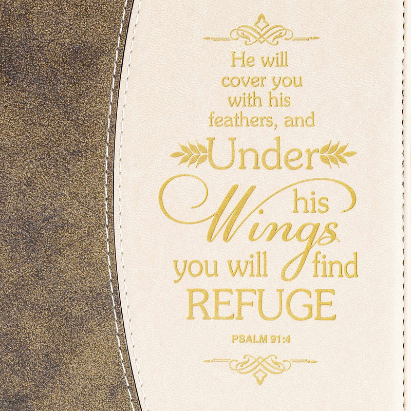 Journal - Gold Flecked Brown, Psalm 91: 4