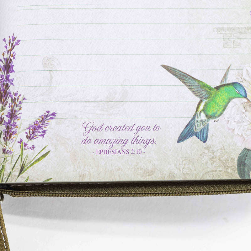 Bible Journal - Green Hummingbird, Philemon 1:7