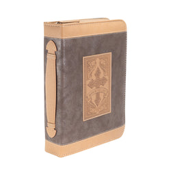 Divine Details: Bible Cover - Brown Cross Hope in the Lord - Psalm 37:34