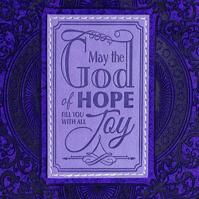 Zippered Journal - Purple God of Hope