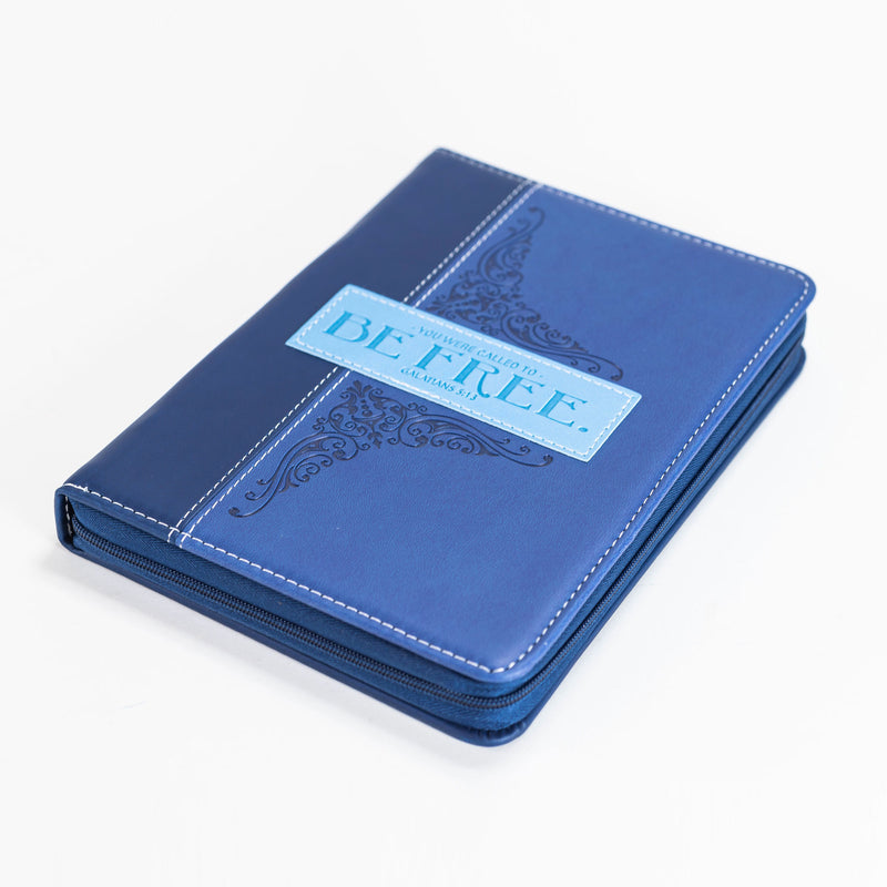 Zippered Journal - Blue Be Free