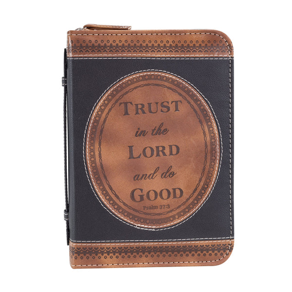 Divine Details: Bible Cover: Brown & Black Trust in the Lord - Psalm 37:3