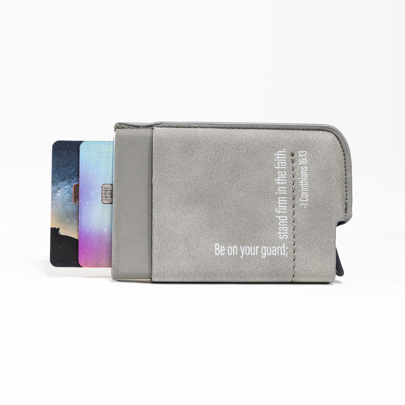 Man of God® Men's Slim Wallet With RFID Card Blocker