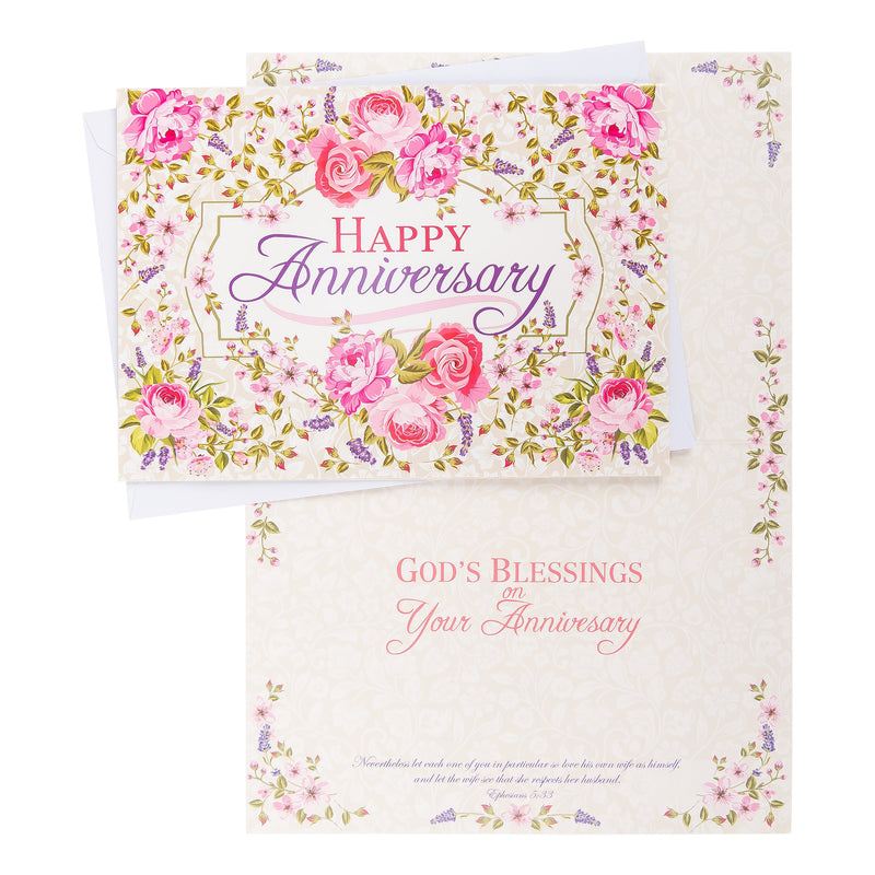 Single Cards - Anniversary - Blessings Ephesians 5:33 (6 pk)