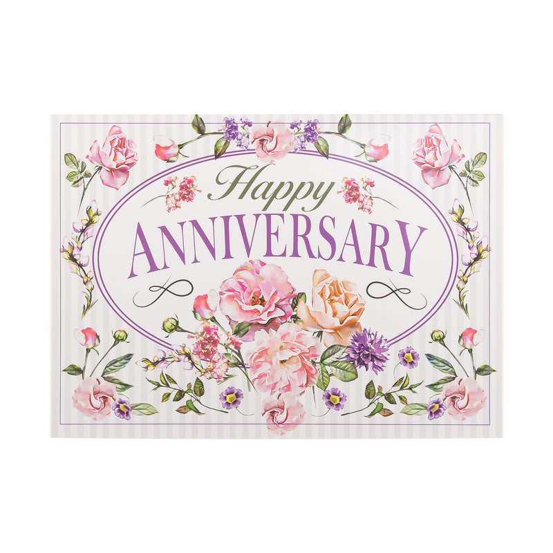 Boxed Anniversary Cards - Floral Designs - Set of 12