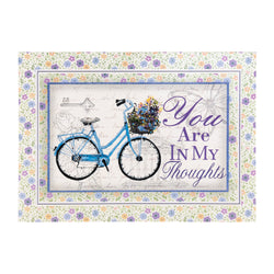 Single Cards: Thinking of You, Bicycle Ephesians 1:3 (Set of 6)