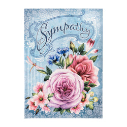Single Cards: Sympathy Floral - Psalm 119:76  (Set of 6)