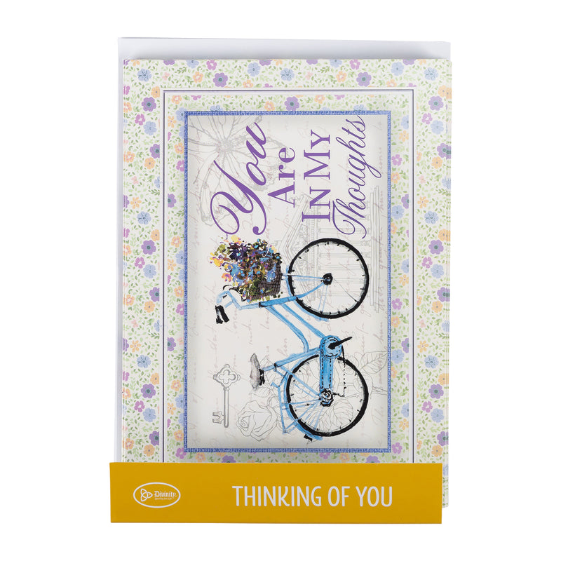Single Cards: Thinking of You, Bicycle Ephesians 1:3 (Set of 6)