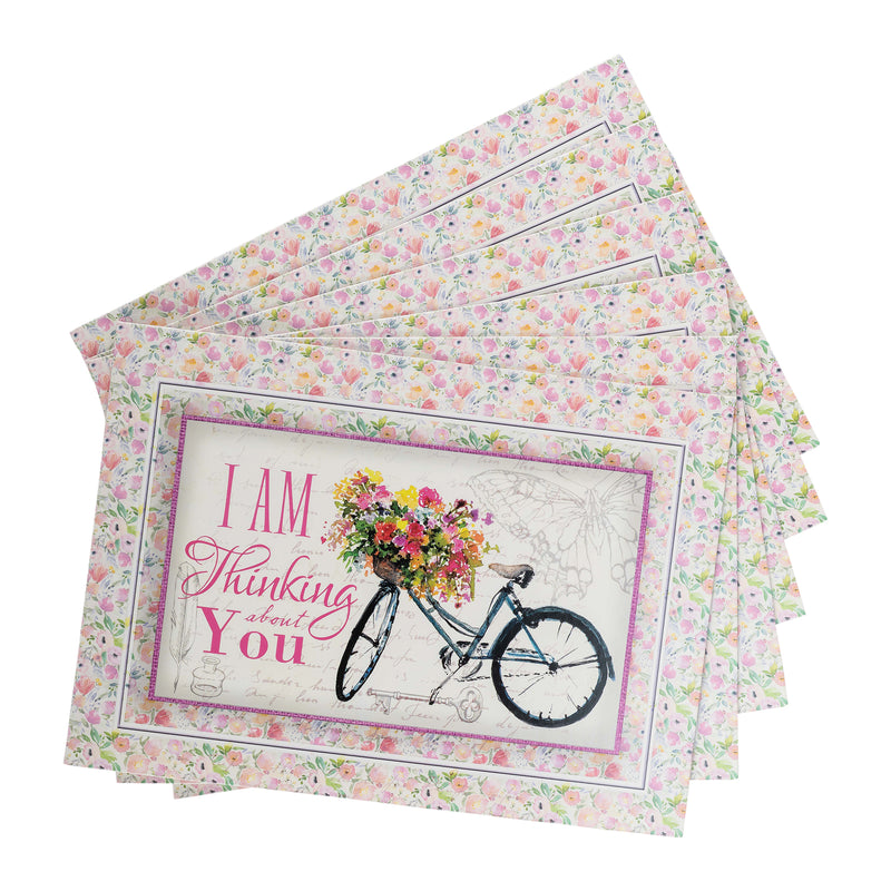 Single Cards: Thinking of You, Bicycle Jeremiah 29:11 (Set of 6)