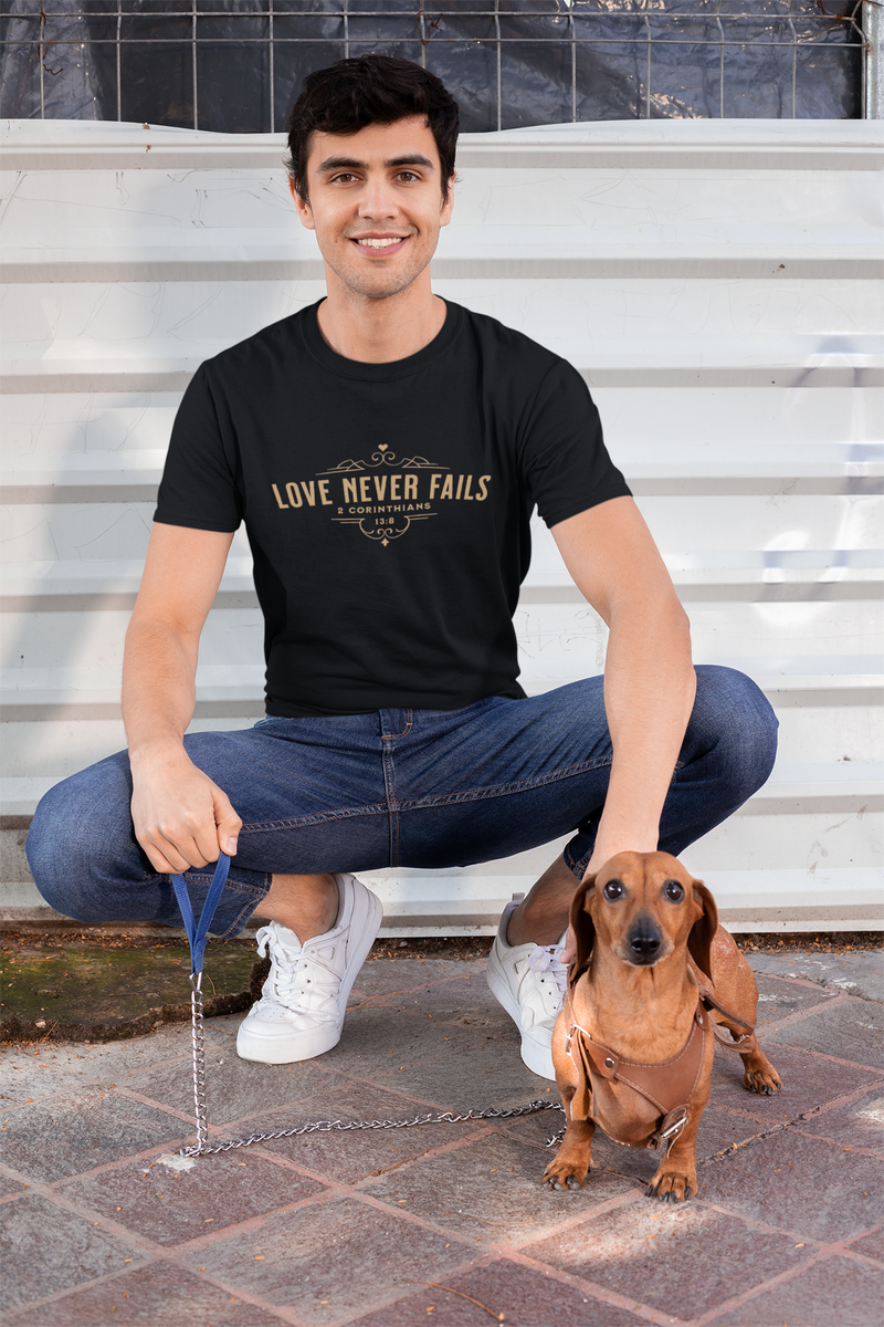 Love Never Fails Unisex T-shirt by Divinity Boutique