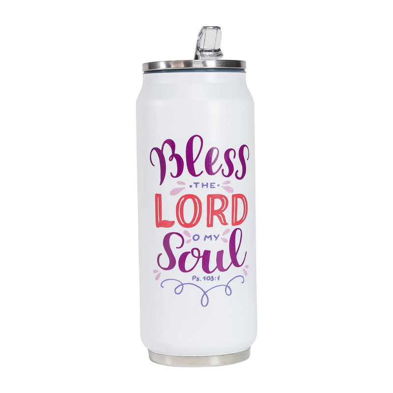 Bless the Lord Fliptop Can (white)