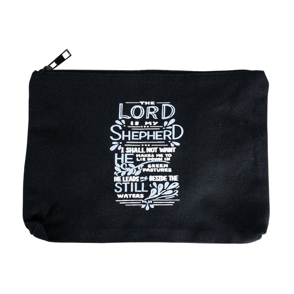 The Lord is my Shepherd Canvas Bag (black)