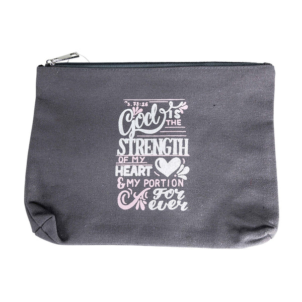 God is the Strength Canvas Bag (grey)