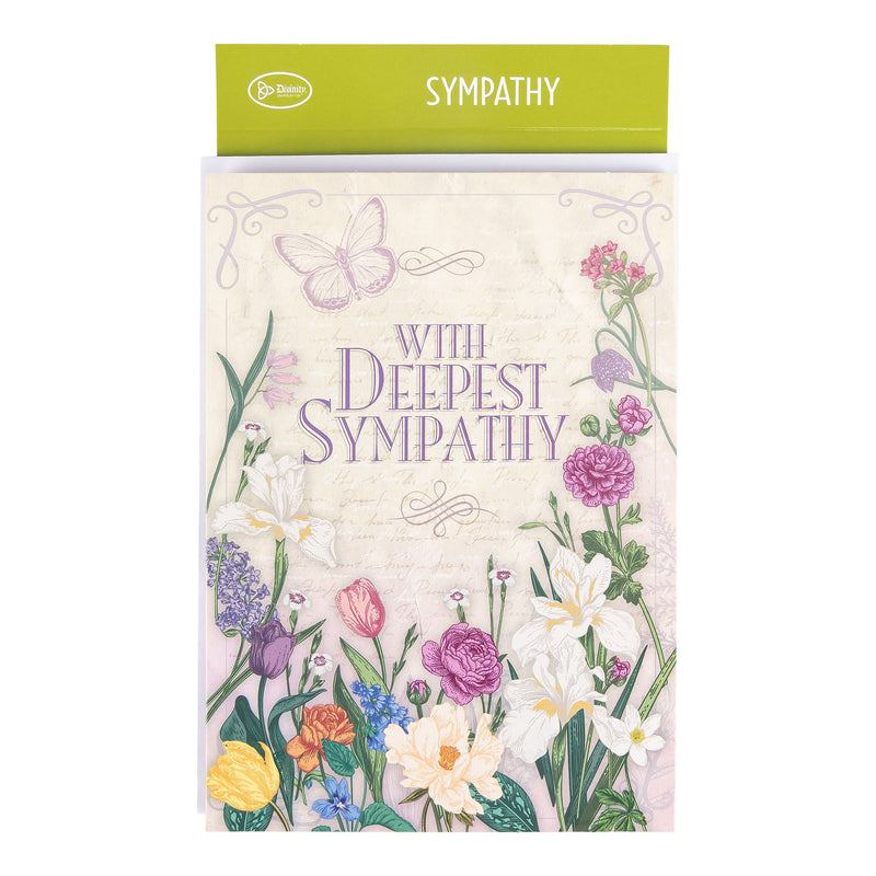 Single Cards - Sympathy - Floral Titus 1:2 (6 pk)