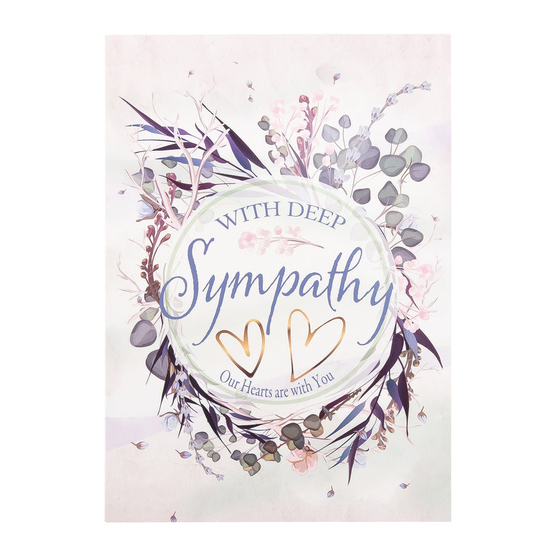 Single Cards - Sympathy - Wreath Psalm 55:1 (6 pk)
