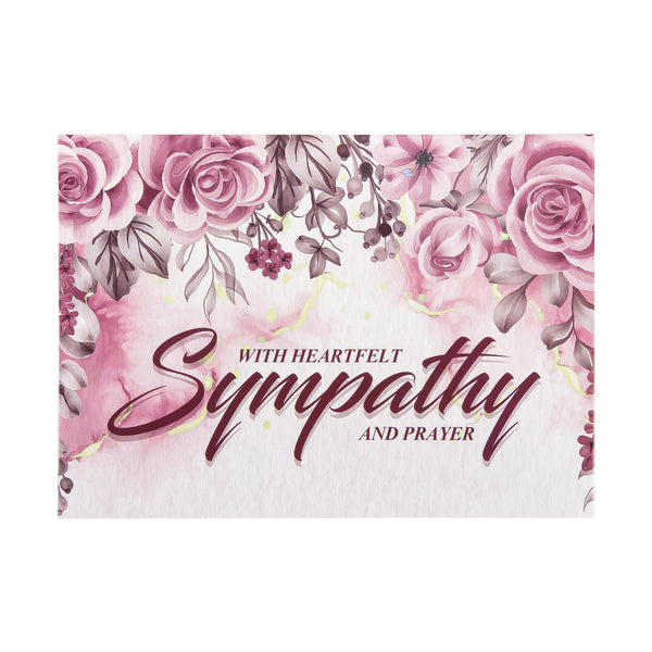 Single Cards - Sympathy - Roses - Psalm 89:15 (6 pk)