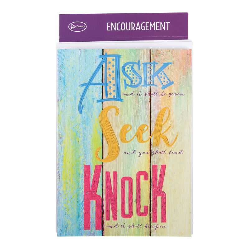 Single Cards - Encouragement - Ask Isaiah 55:6 (6 pk)
