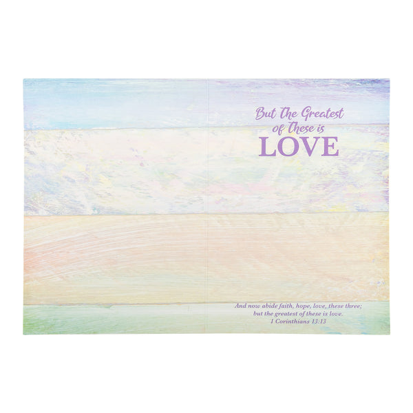 Single Cards - Wedding - Faith Hop Love 1 Corinthians 13:13 (6 pk)