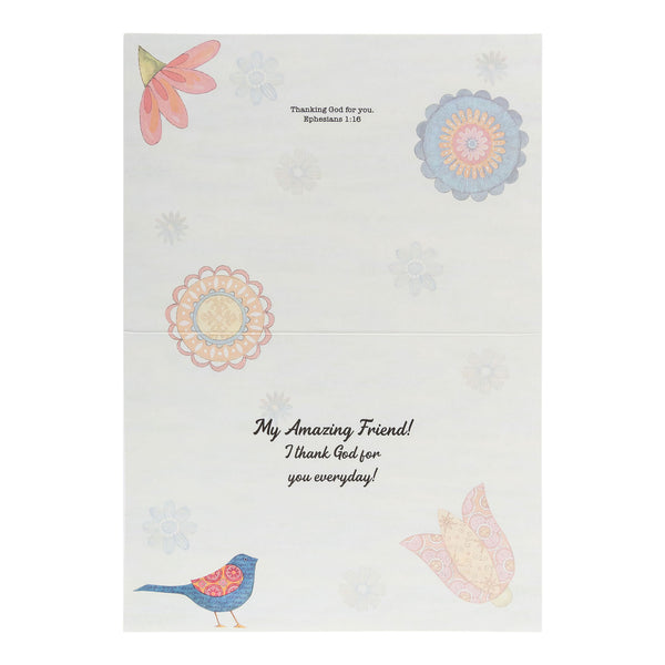 Single Cards - Thinking of You - Amazing You Ephesians 1:16 (6 pk)