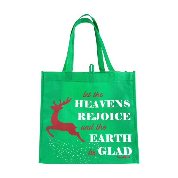 Eco Tote: Christmas-Green-Heavens Rejoice