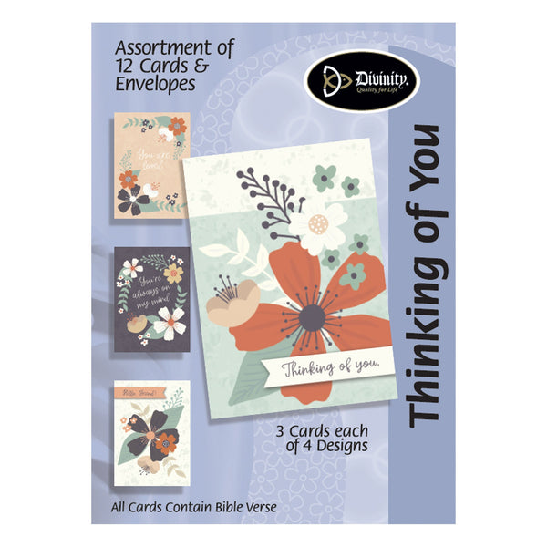 Boxed Anniversary Cards - Floral Designs - Set of 12 – Divinity Boutique