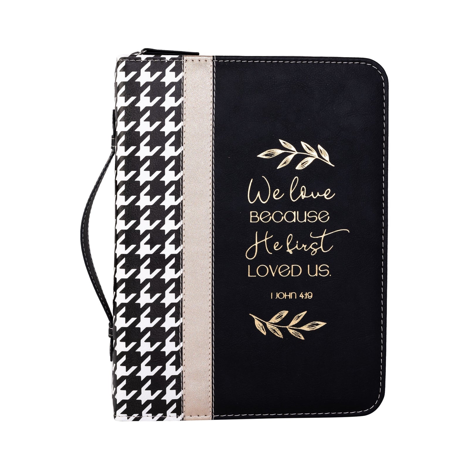 Divine Details: Bible Cover - Houndstooth w/Gold – Divinity Boutique