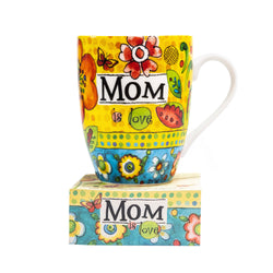 "Mom" Mug with Notepad Gift Set