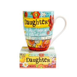 "Daughter" Mug with Notepad Gift Set