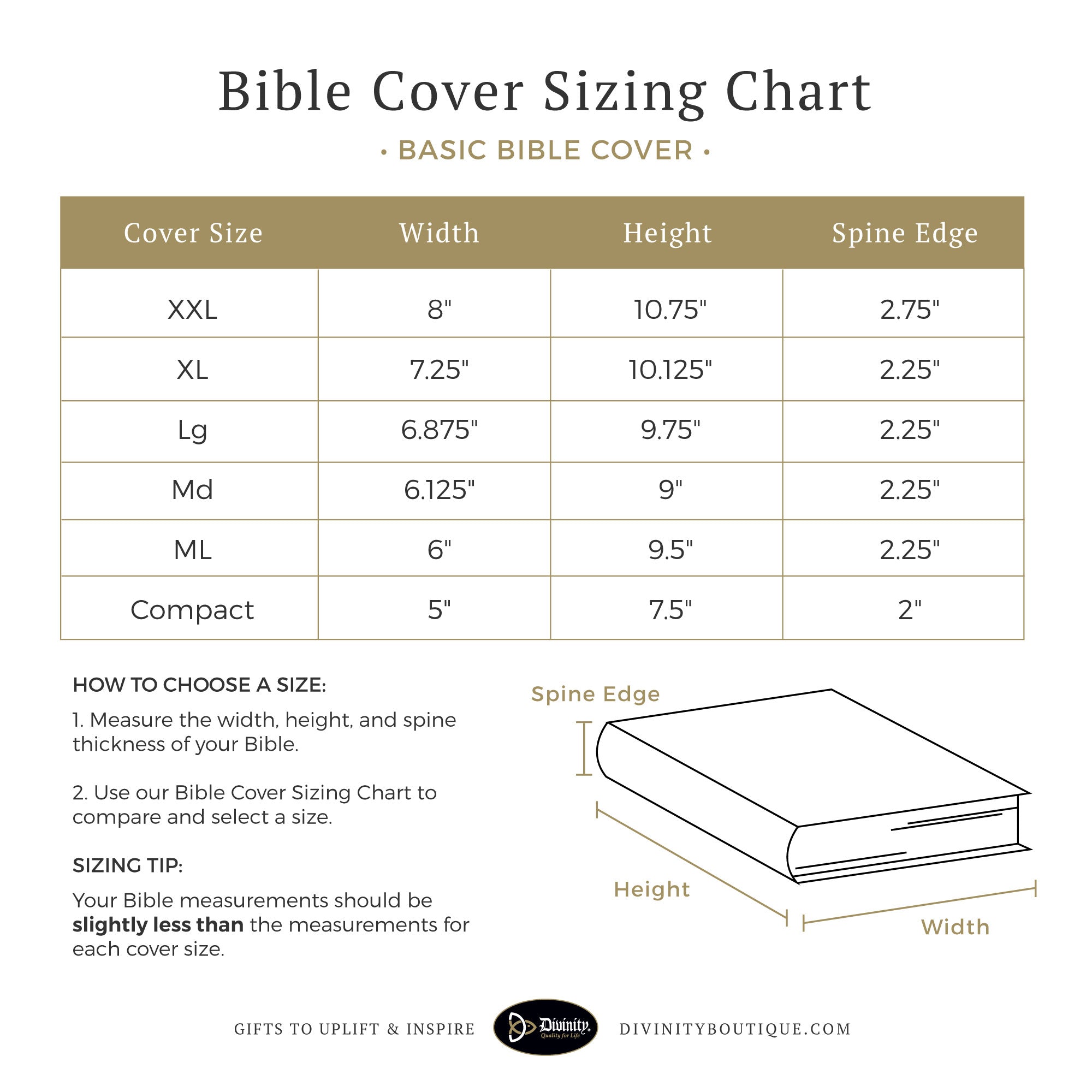 Basic Zippered Bible Cover - Canvas – Divinity Boutique